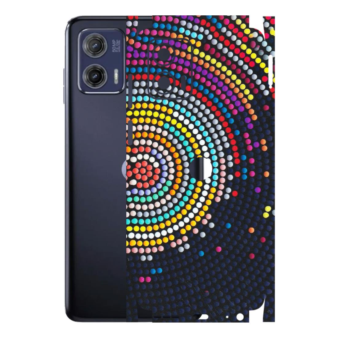 Motorola Phone Skins (All Models) - Rainbow Dot Mandala - Matte Finish (M-97) Motorola Moto G73 (5G)