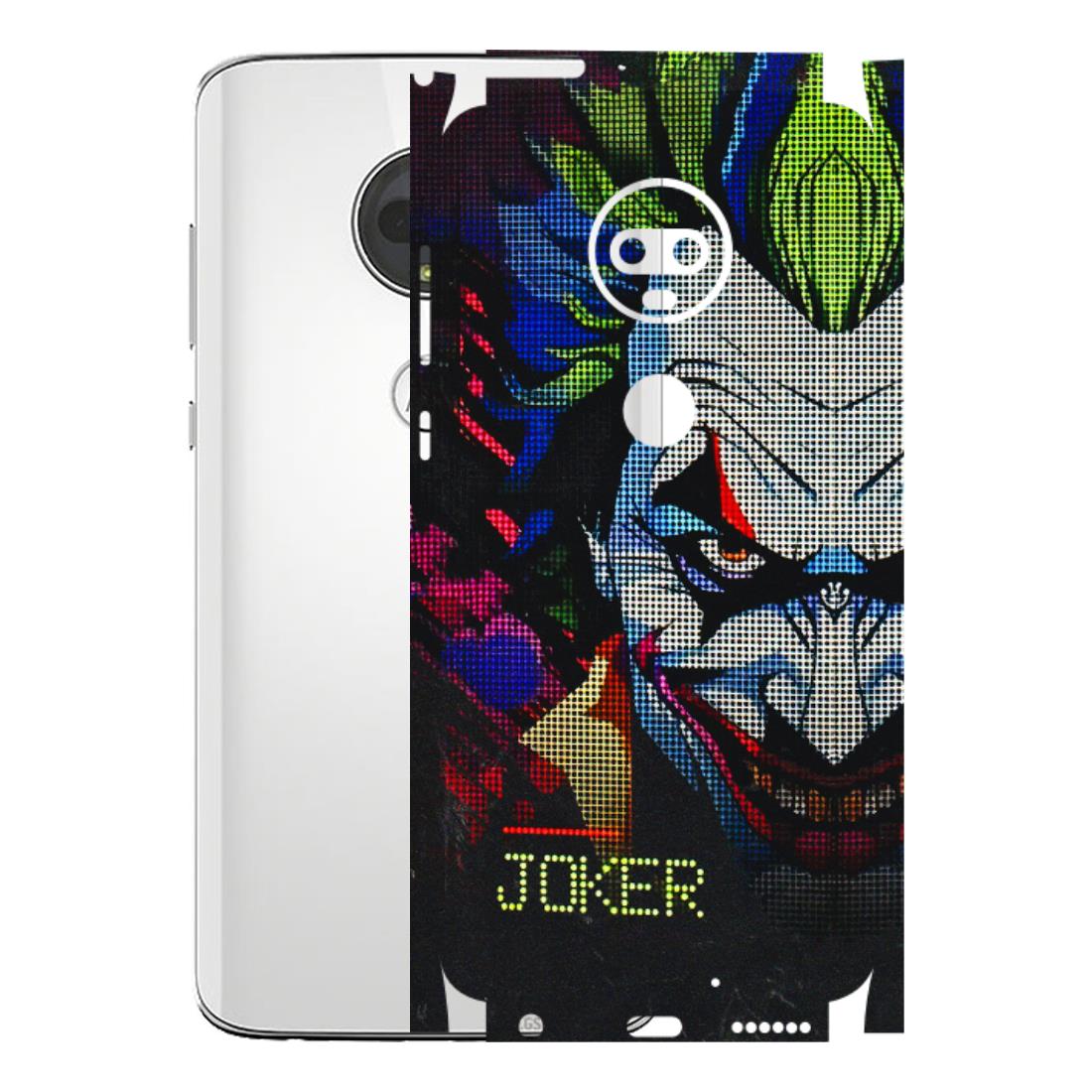 Motorola Phone Skins (All Models) - Joker Dot Matrix - 3D Embossed Finish (L-08) Motorola Moto G7