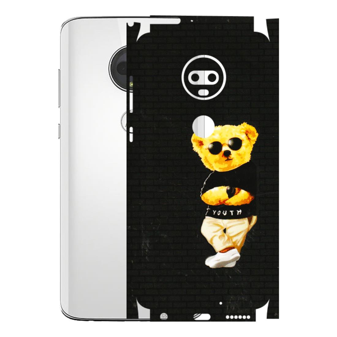 Motorola Phone Skins (All Models) - Classy Teddy Bear - 3D Embossed Finish (L-116) Motorola Moto G7