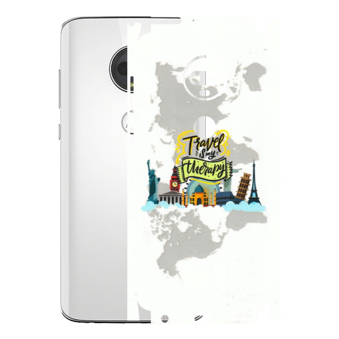 Motorola Phone Skins (All Models) - Travel Therapy - 3D Embossed Finish (L-199) Motorola Moto G7