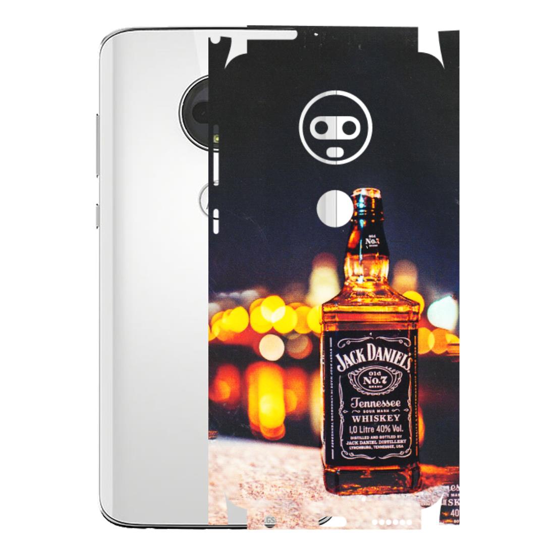 Motorola Phone Skins (All Models) - JD Whiskey Bottle - 3D Embossed Finish (L-20) Motorola Moto G7