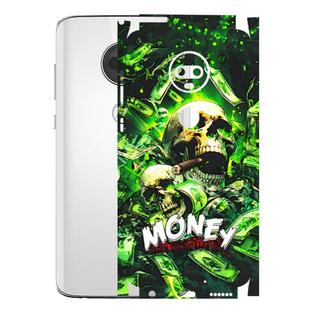 Motorola Phone Skins (All Models) - Skull Money - 3D Embossed Finish (L-303) Motorola Moto G7