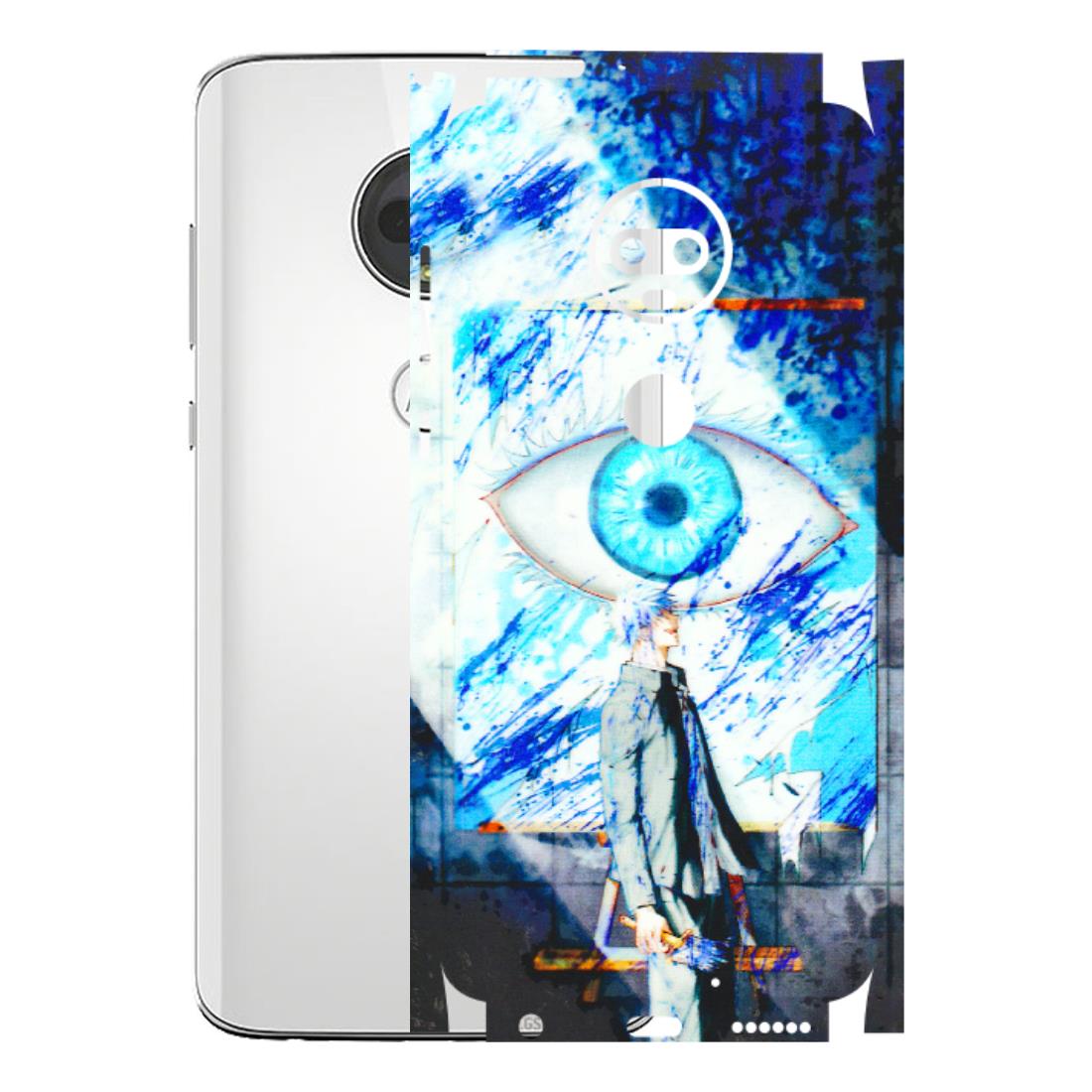 Motorola Phone Skins (All Models) - Anime Sea Blue Eye - 3D Embossed Finish (L-318) Motorola Moto G7