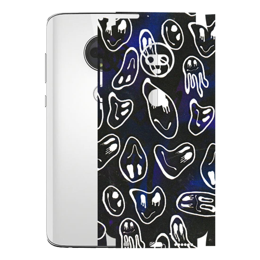 Motorola Phone Skins (All Models) - Distorted Smileys - 3D Embossed Finish (L-92) Motorola Moto G7