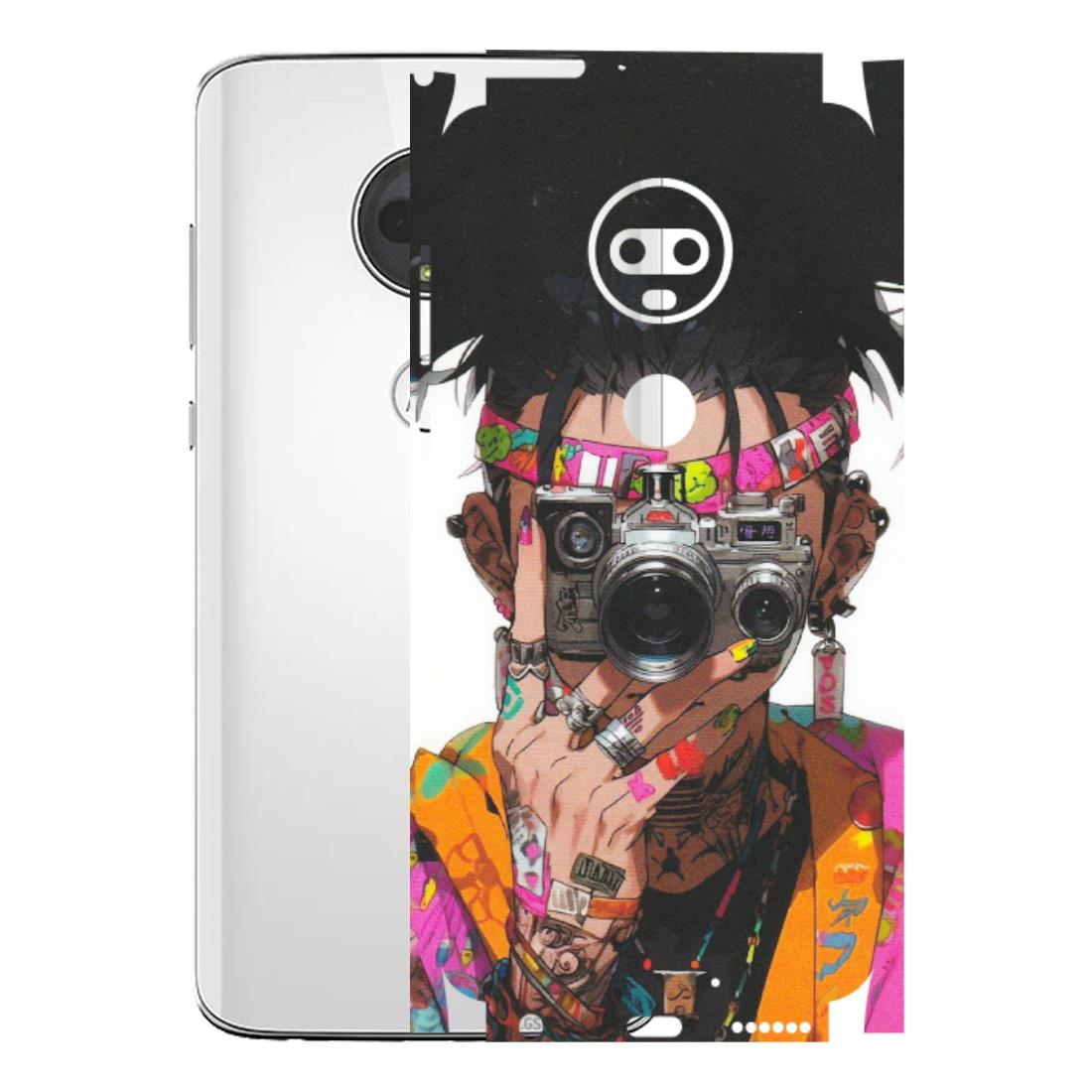 Motorola Phone Skins (All Models) - Camera Lover Girl - Matte Finish (M-09) Motorola Moto G7
