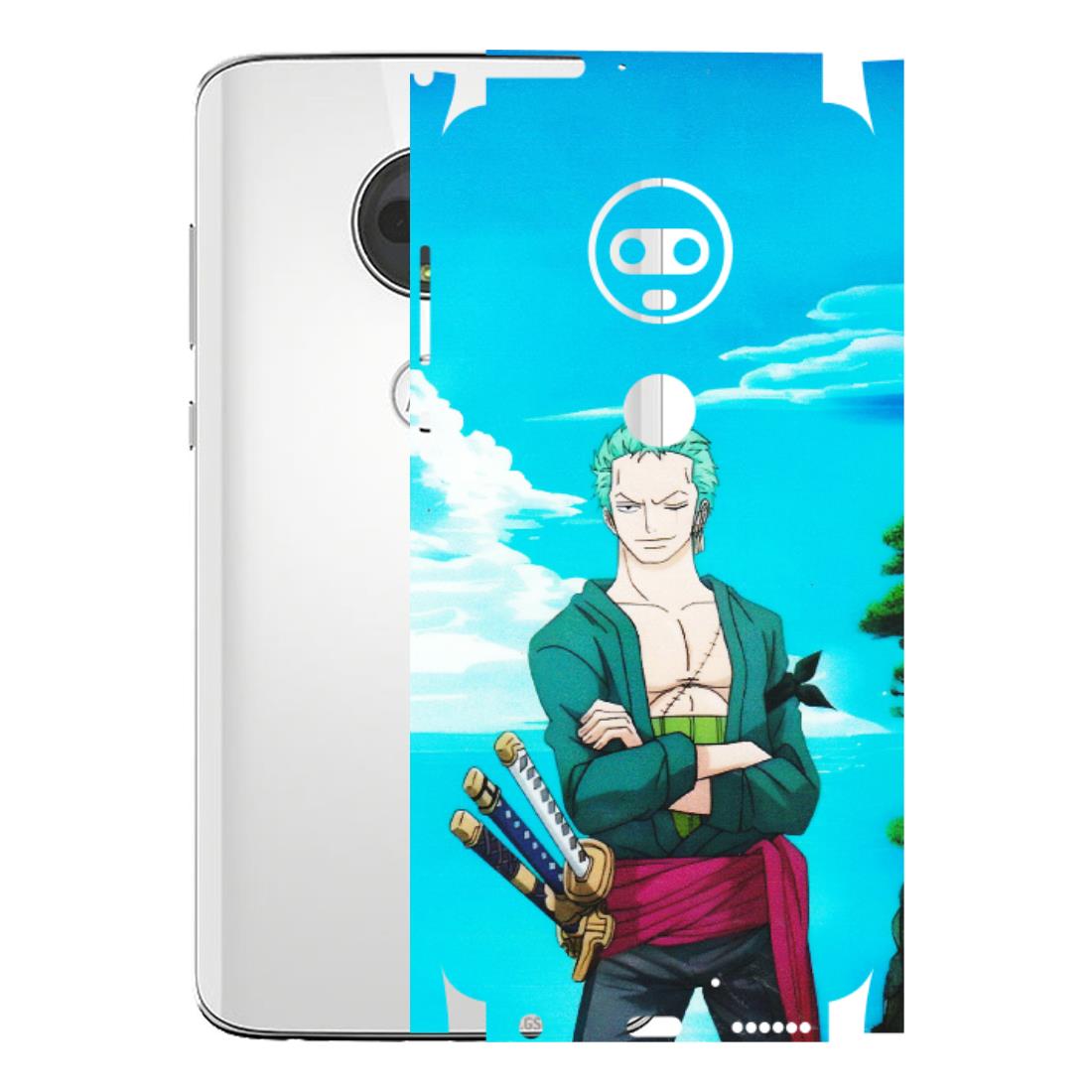 Motorola Phone Skins (All Models) - Cool Swordman Zoro Anime - Matte Finish (M-143) Motorola Moto G7