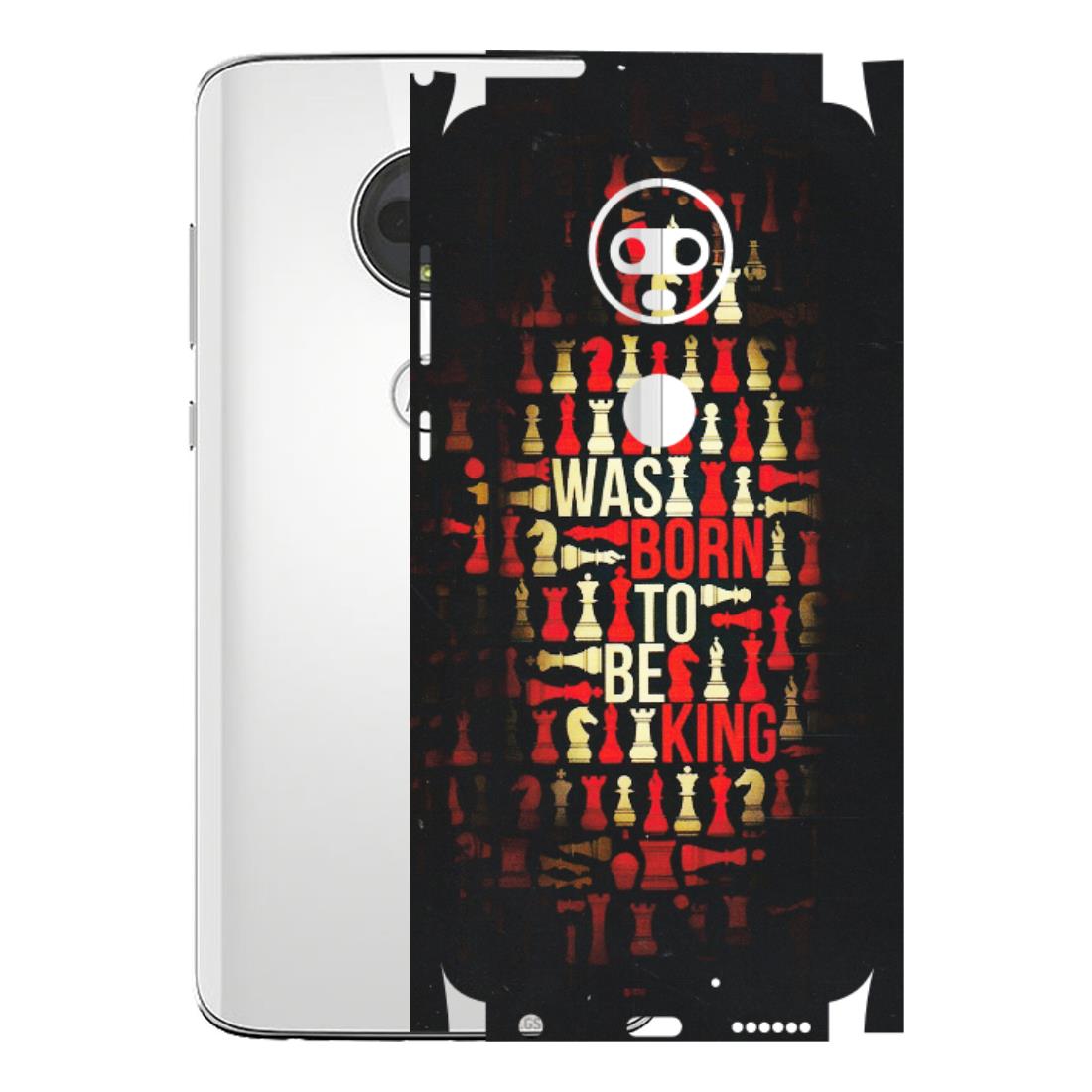 Motorola Phone Skins (All Models) - Born To Be King - Matte Finish (M-73) Motorola Moto G7