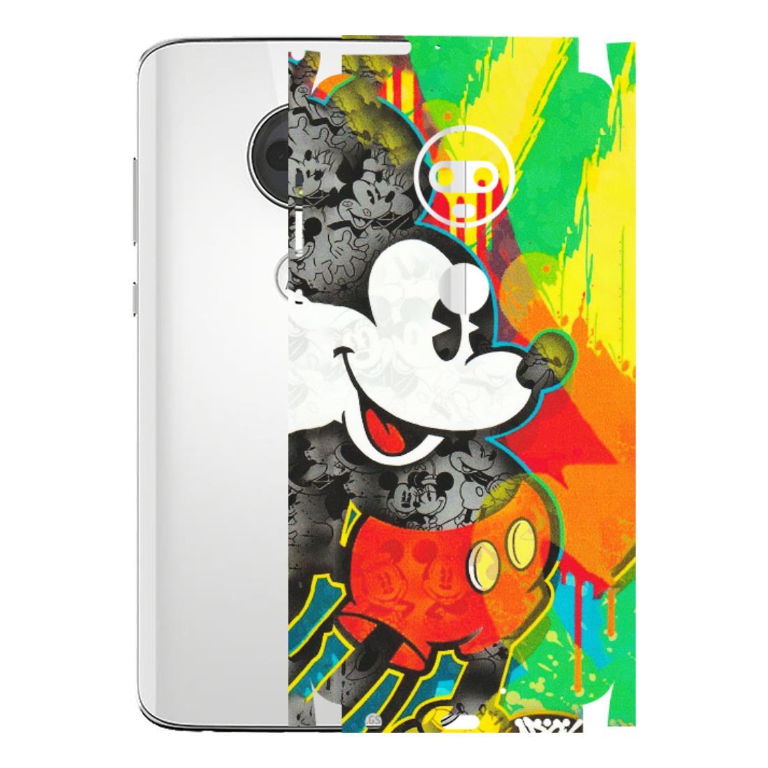 Motorola Phone Skins (All Models) - Multiple Mickey With Colourful Texture - Matte Finish (M-84) Motorola Moto G7
