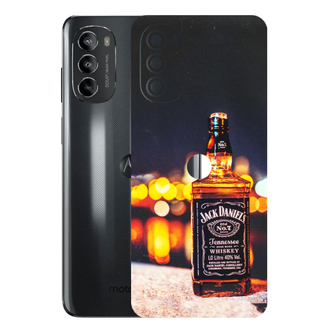 Motorola Phone Skins (All Models) - JD Whiskey Bottle - 3D Embossed Finish (L-20) Motorola Moto G82 (5G)