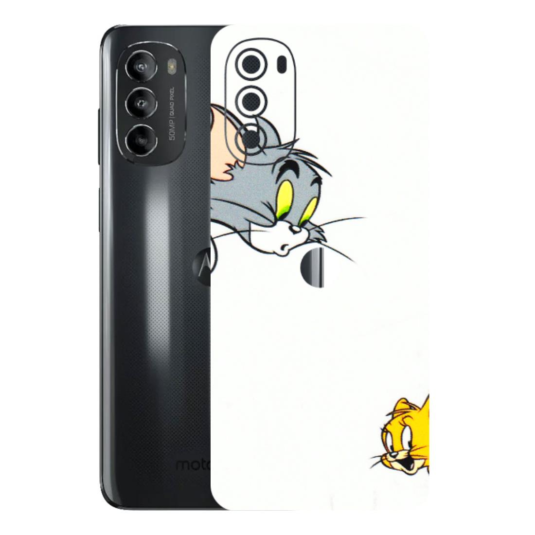 Motorola Phone Skins (All Models) - Cute Tom And Jerry - 3D Embossed Finish (L-220) Motorola Moto G82 (5G)