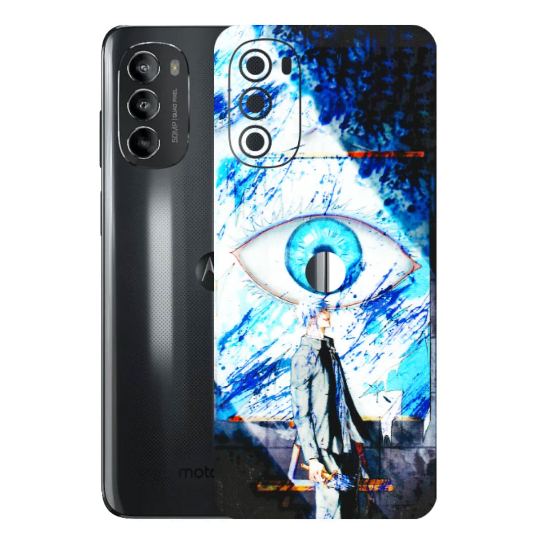 Motorola Phone Skins (All Models) - Gojo Satoru evil eye - 3D Embossed Finish (L-239) Motorola Moto G82 (5G)