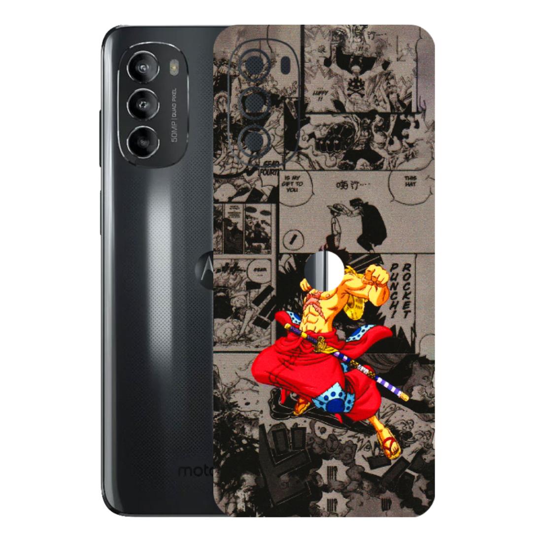 Motorola Phone Skins (All Models) - One Piece Rocket Punch Manga - 3D Embossed Finish (L-25) Motorola Moto G82 (5G)