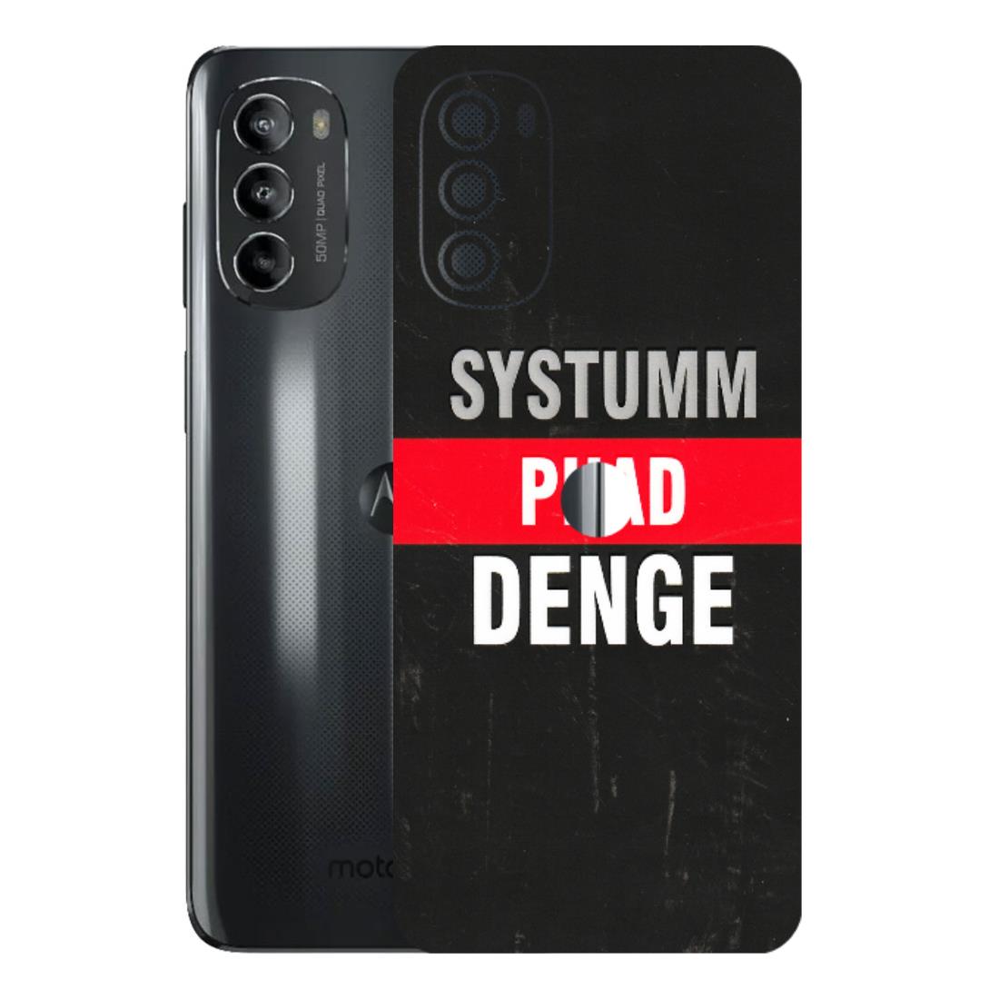 Motorola Phone Skins (All Models) - Systumm Phad Denge - 3D Embossed Finish (L-278) Motorola Moto G82 (5G)