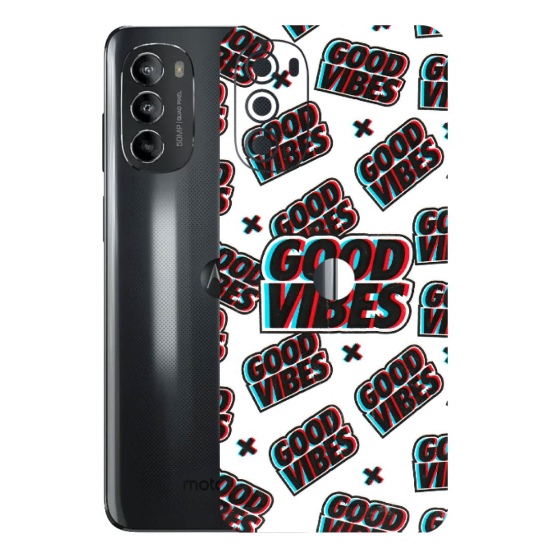 Motorola Phone Skins (All Models) - Good Vibes - 3D Embossed Finish (L-282) Motorola Moto G82 (5G)
