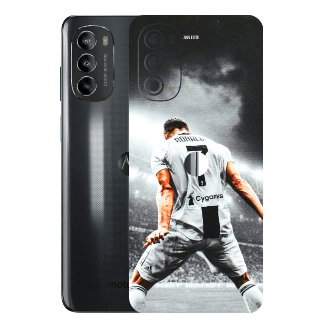 Motorola Phone Skins (All Models) - Ronaldo CR7 Crazy - 3D Embossed Finish (L-44) Motorola Moto G82 (5G)