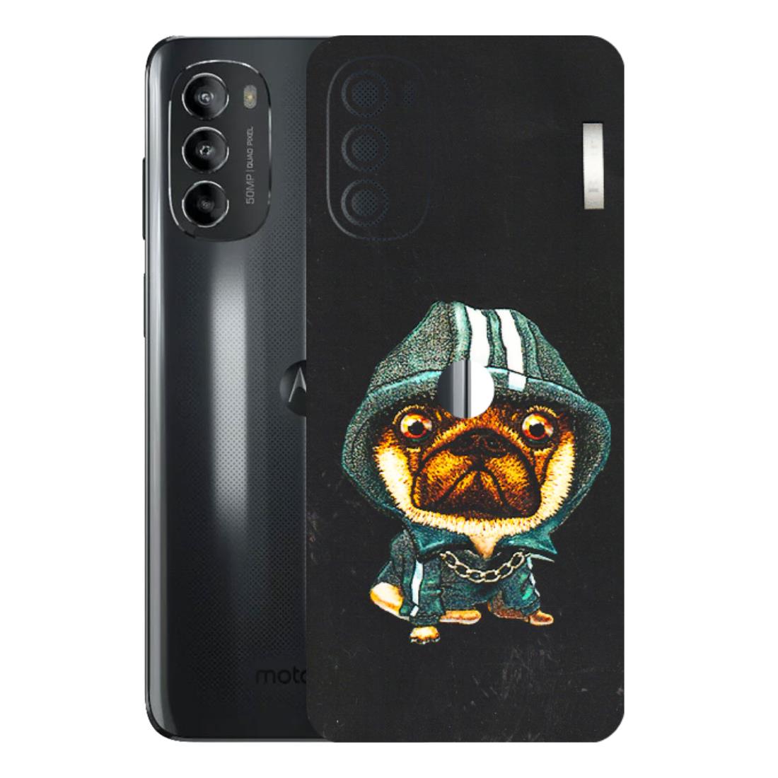 Motorola Phone Skins (All Models) - Puppy N Hoodie - 3D Embossed Finish (L-90) Motorola Moto G82 (5G)