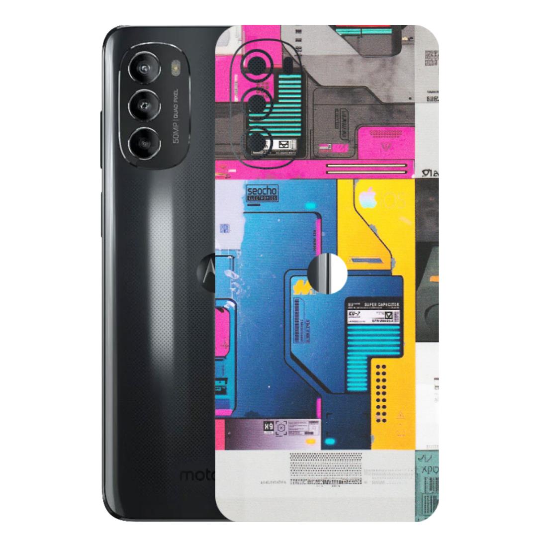 Motorola Phone Skins (All Models) - Colourfull Motherboard Internals - Matte Finish (M-55) Motorola Moto G82 (5G)