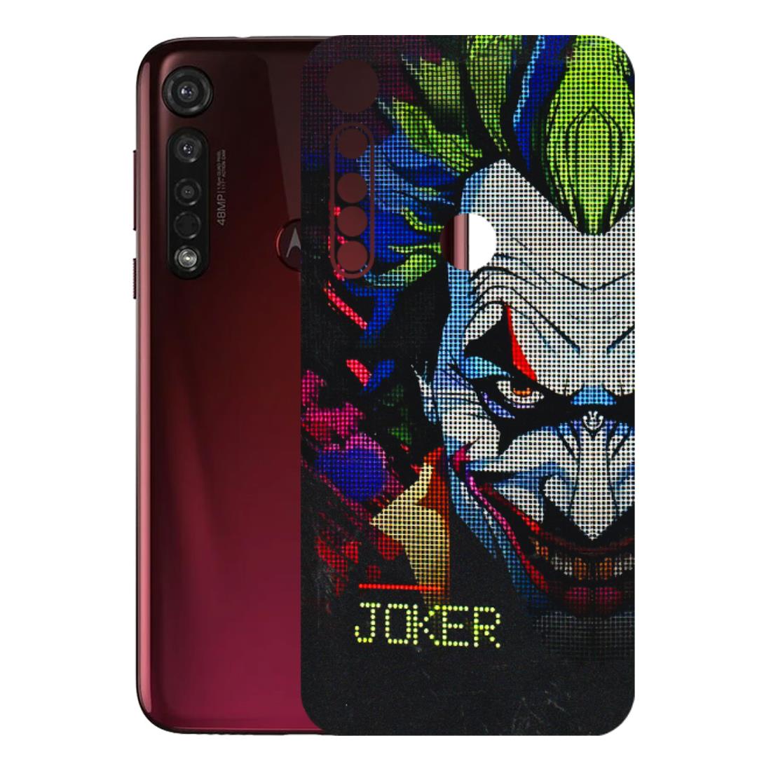 Motorola Phone Skins (All Models) - Joker Dot Matrix - 3D Embossed Finish (L-08) Motorola Moto G8 Plus