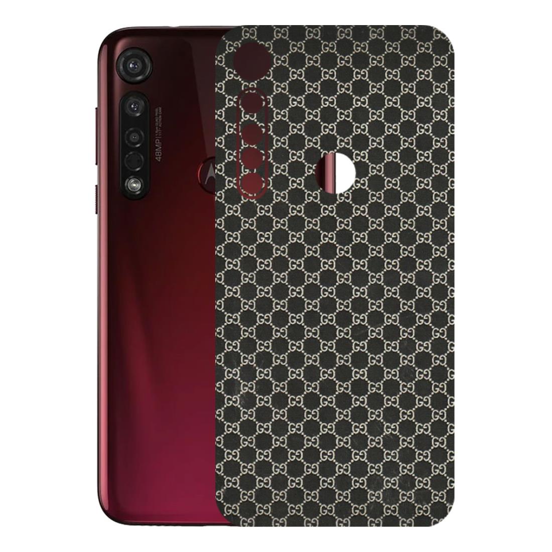 Motorola Phone Skins (All Models) - Black G Print - 3D Embossed Finish (L-109) Motorola Moto G8 Plus