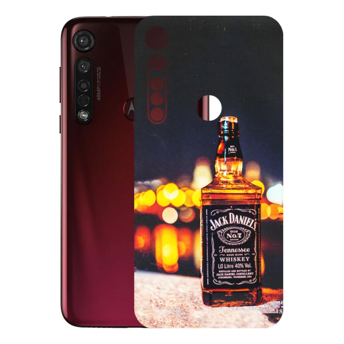 Motorola Phone Skins (All Models) - JD Whiskey Bottle - 3D Embossed Finish (L-20) Motorola Moto G8 Plus