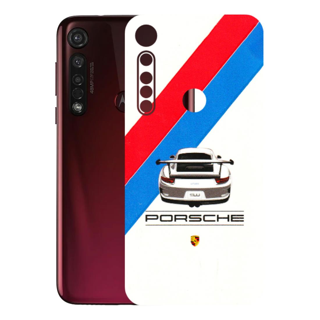 Motorola Phone Skins (All Models) - Porche Car Sober Logo - 3D Embossed Finish (L-248) Motorola Moto G8 Plus