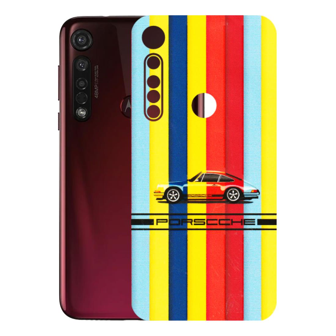 Motorola Phone Skins (All Models) - Multicolour Porche - 3D Embossed Finish (L-39) Motorola Moto G8 Plus