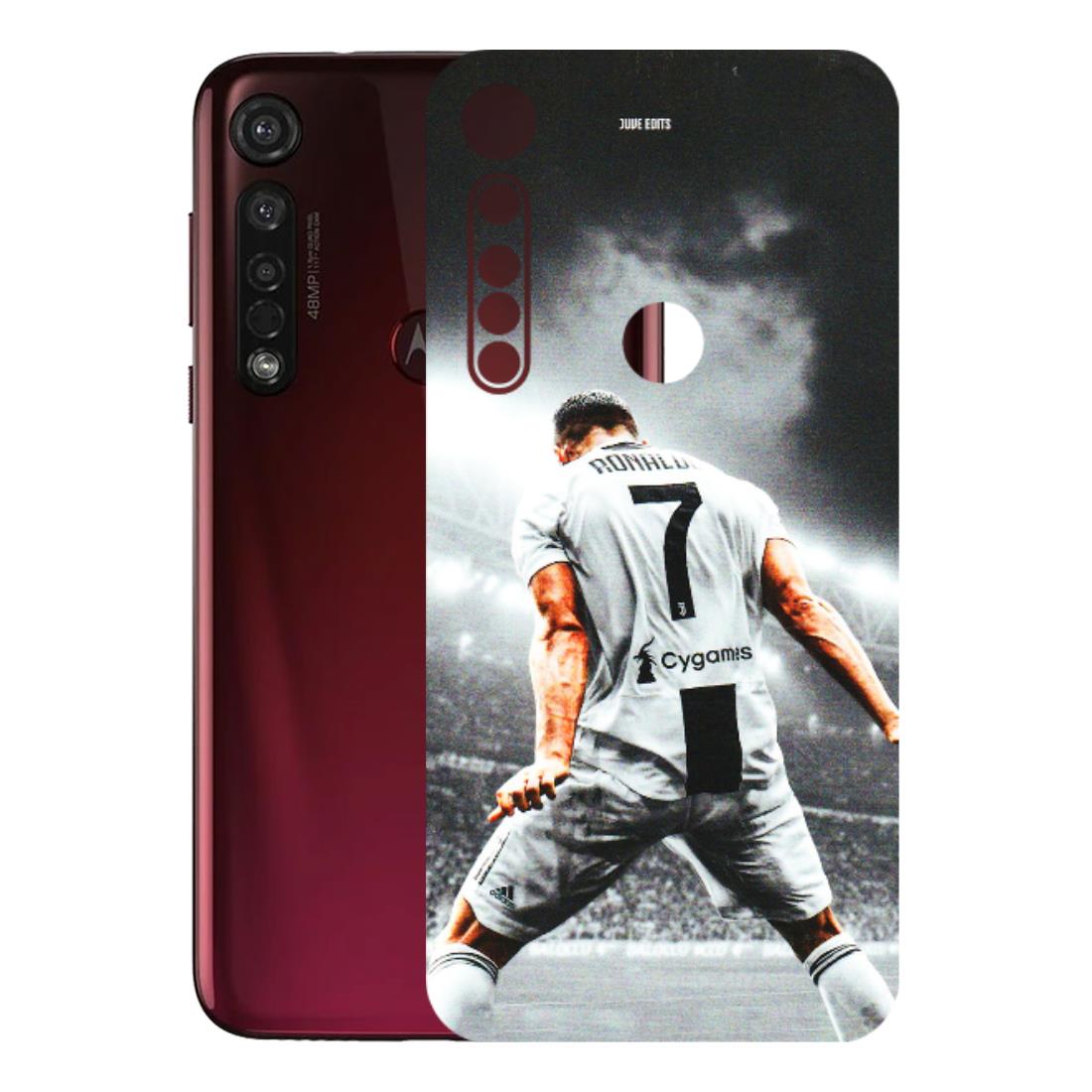 Motorola Phone Skins (All Models) - Ronaldo CR7 Crazy - 3D Embossed Finish (L-44) Motorola Moto G8 Plus