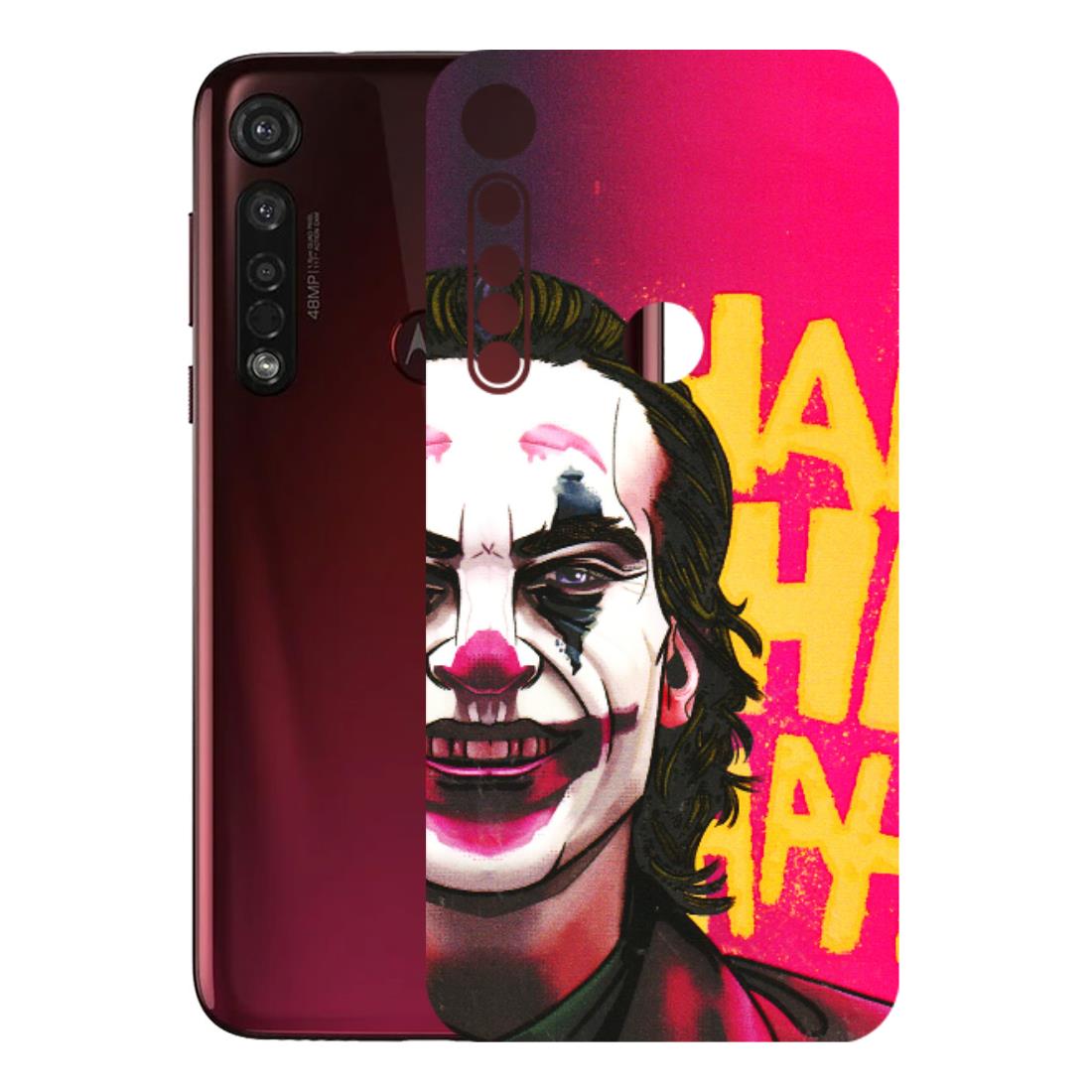 Motorola Phone Skins (All Models) - Joker Evil Laugh - 3D Embossed Finish (L-97) Motorola Moto G8 Plus