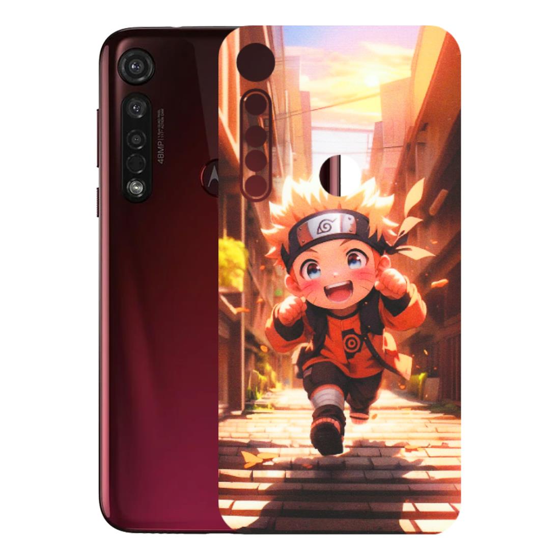 Motorola Phone Skins (All Models) - Naruto Cute Toon Running - Matte Finish (M-04) Motorola Moto G8 Plus