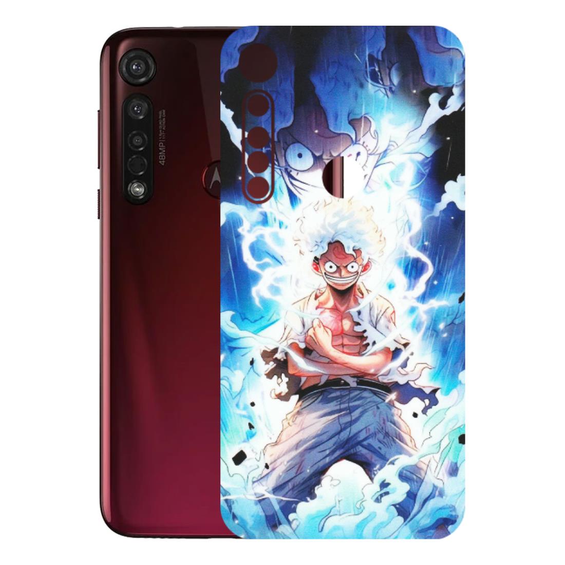 Motorola Phone Skins (All Models) - Blue Thunder Luffy Anime - Matte Finish (M-132) Motorola Moto G8 Plus