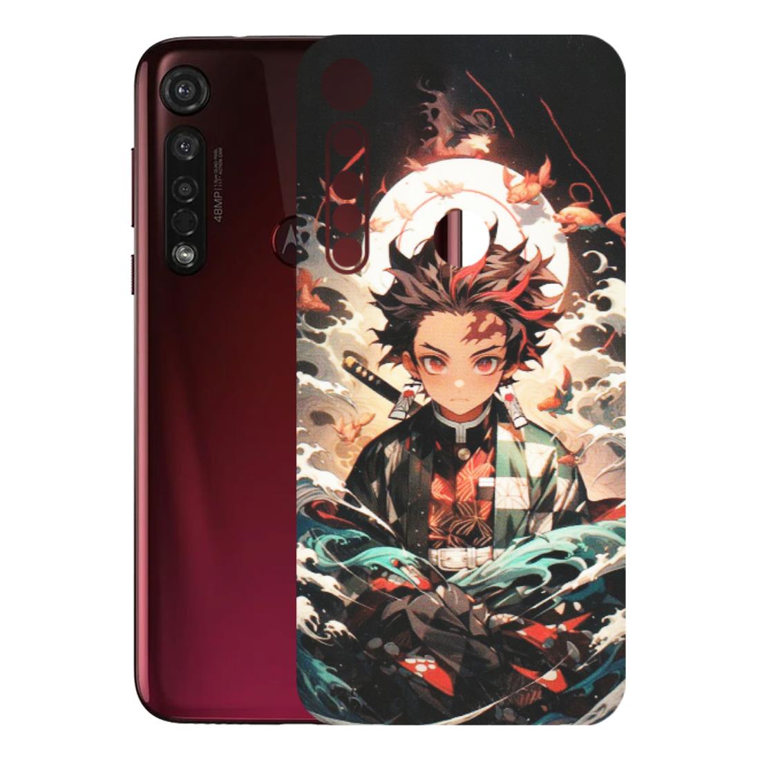 Motorola Phone Skins (All Models) - Tanjiro Demon Slayer Anime - Matte Finish (M-158) Motorola Moto G8 Plus