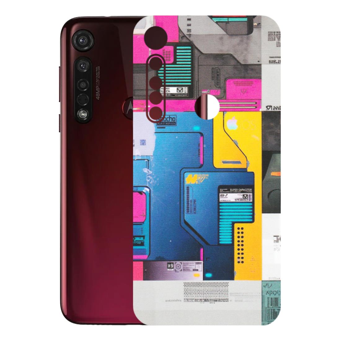Motorola Phone Skins (All Models) - Colourfull Motherboard Internals - Matte Finish (M-55) Motorola Moto G8 Plus