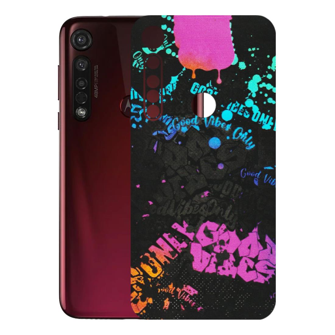 Motorola Phone Skins (All Models) - Majestic Black Vibes - Matte Finish (M-62) Motorola Moto G8 Plus