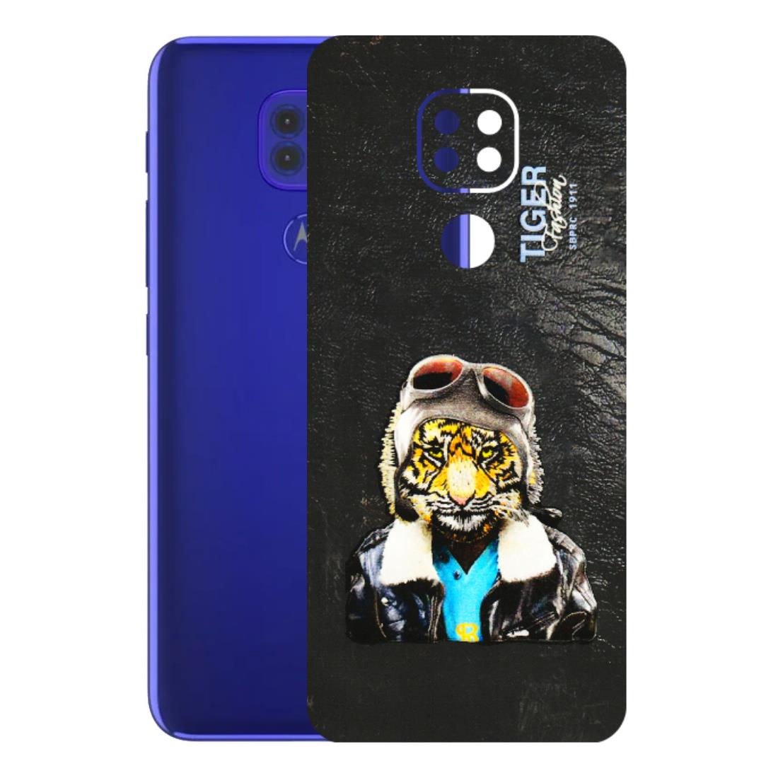 Motorola Phone Skins (All Models) - Rider Tiger - 3D Embossed Finish (L-113) Motorola Moto G9