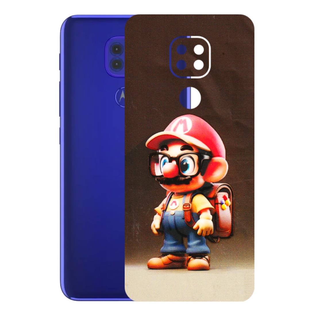 Motorola Phone Skins (All Models) - Little Mario - 3D Embossed Finish (L-119) Motorola Moto G9