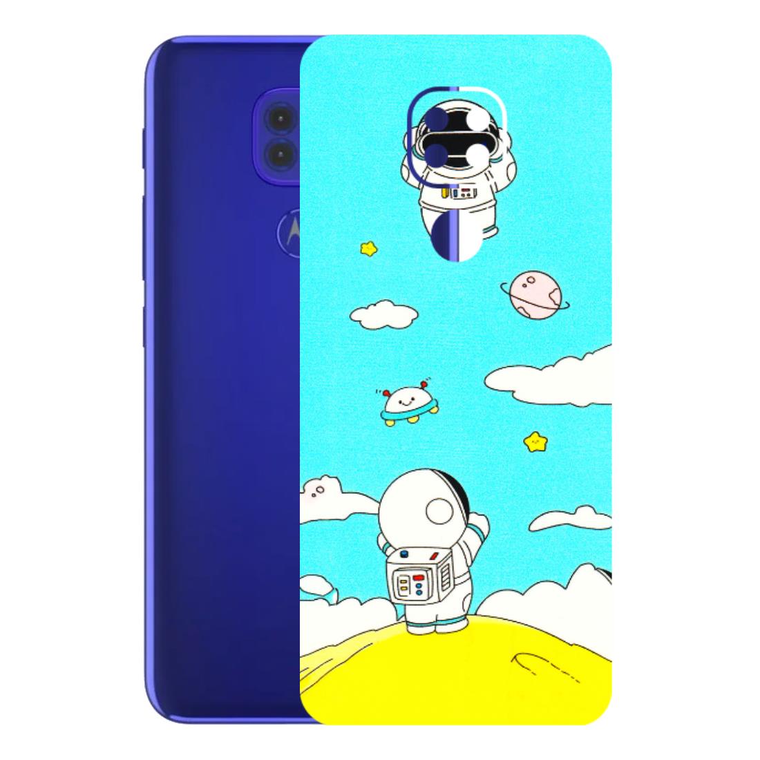 Motorola Phone Skins (All Models) - Blue Skies Astro Float - 3D Embossed Finish (L-230) Motorola Moto G9