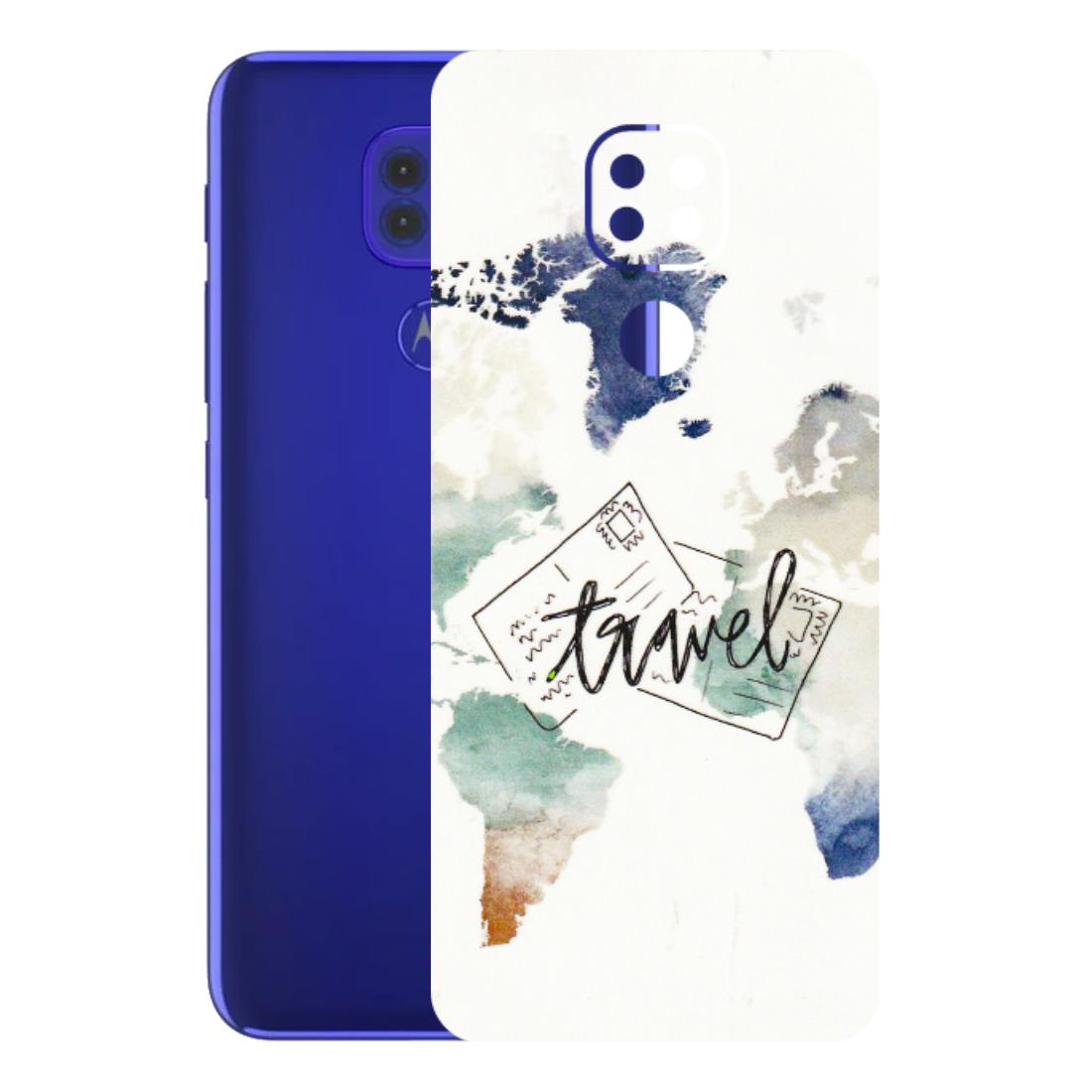 Motorola Phone Skins (All Models) - Travel The World - 3D Embossed Finish (L-232) Motorola Moto G9