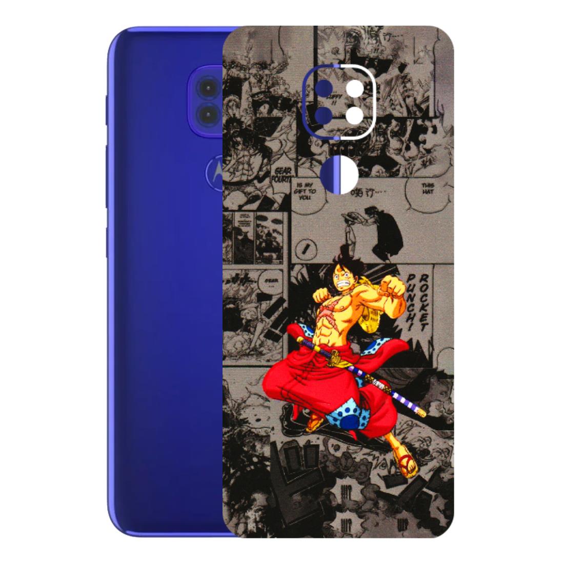 Motorola Phone Skins (All Models) - One Piece Rocket Punch Manga - 3D Embossed Finish (L-25) Motorola Moto G9