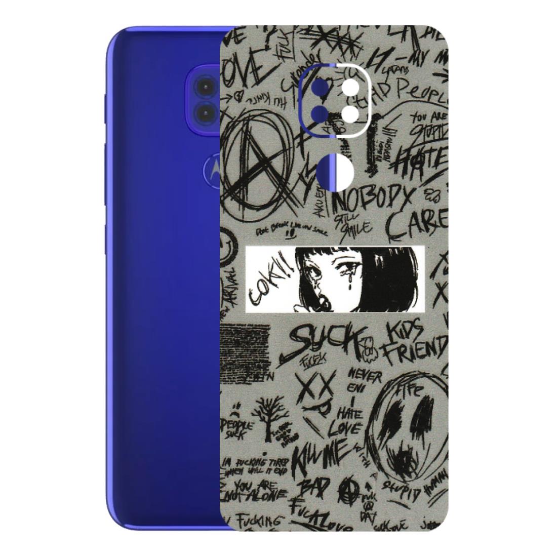 Motorola Phone Skins (All Models) - Never Have Love Anime - 3D Embossed Finish (L-260) Motorola Moto G9