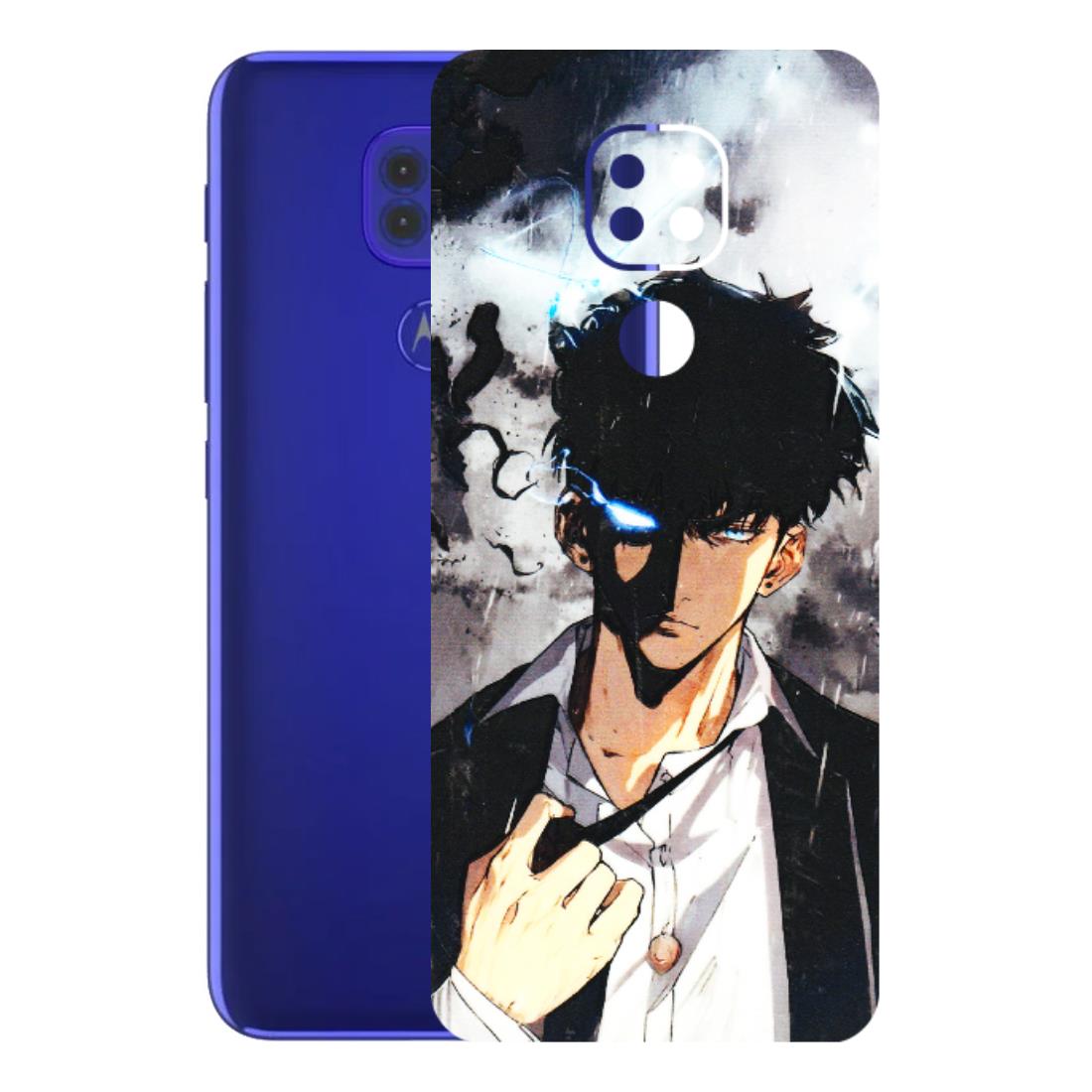 Motorola Phone Skins (All Models) - Sung Jinwoo Manhwa Anime - 3D Embossed Finish (L-328) Motorola Moto G9
