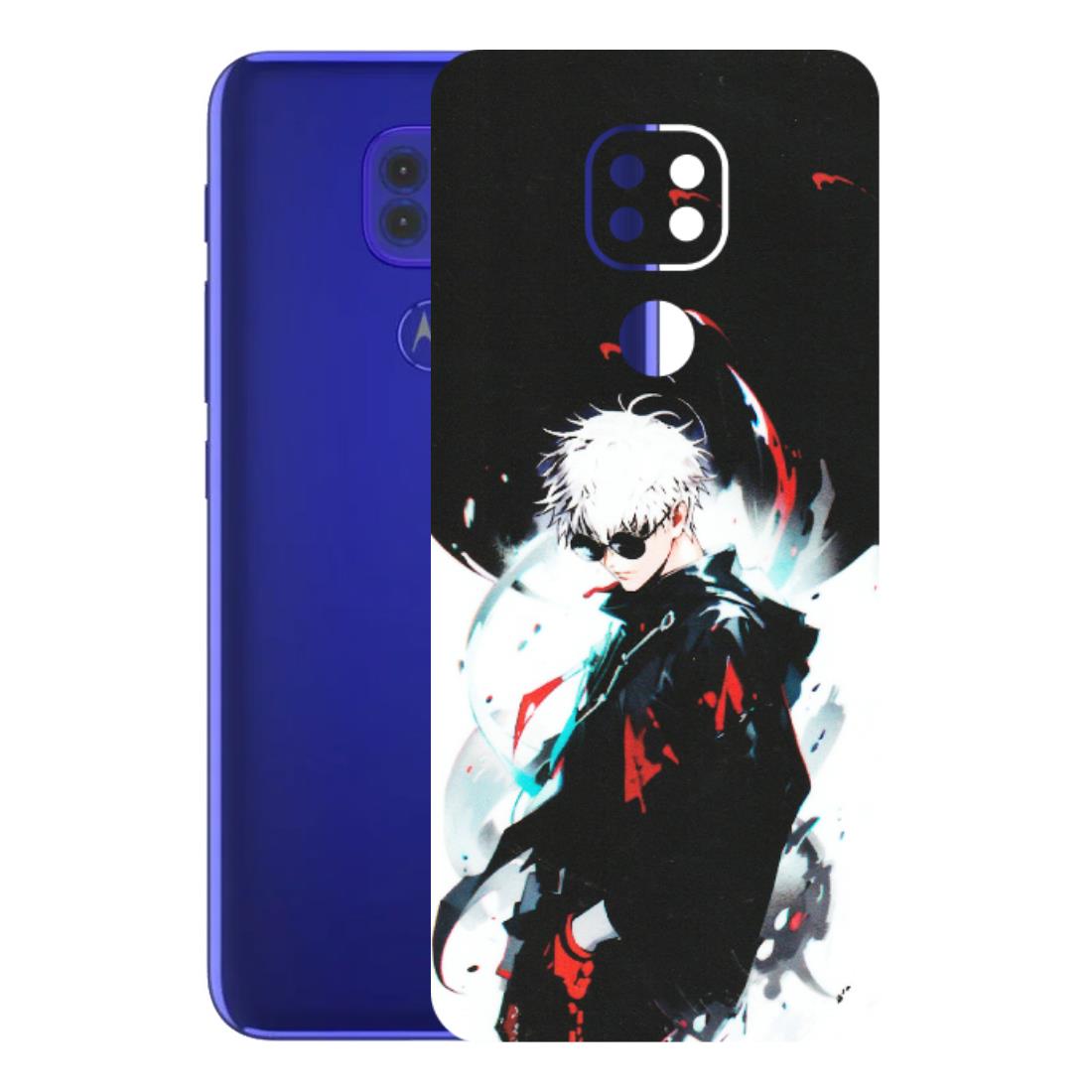 Motorola Phone Skins (All Models) - Gojo Powerful Charater Kaisen Anime - Matte Finish (M-144) Motorola Moto G9