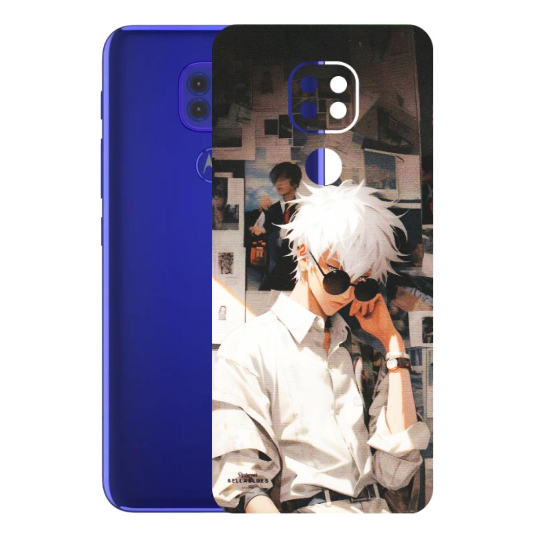 Motorola Phone Skins (All Models) - Gojo Satoru Jujustu Kaisen Anime - Matte Finish (M-156) Motorola Moto G9