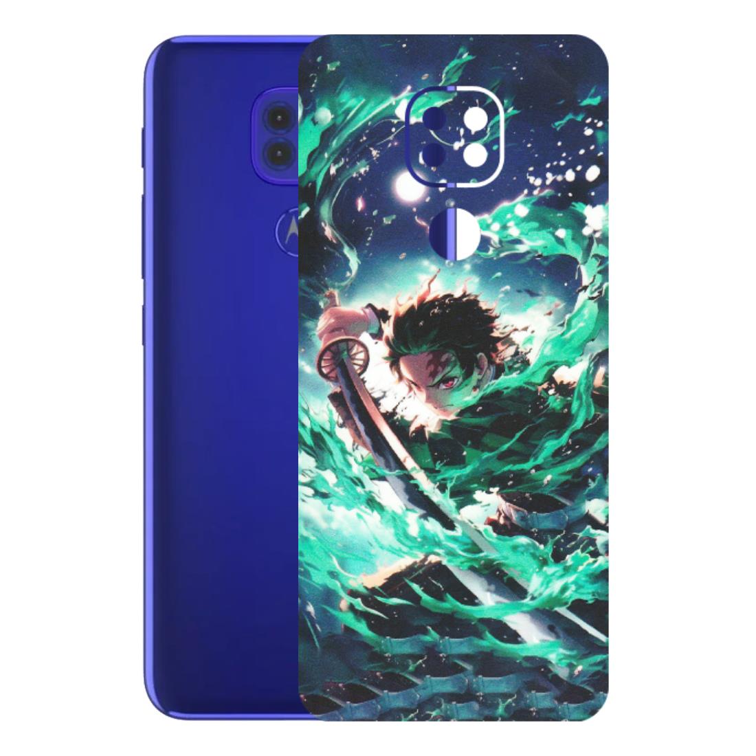 Motorola Phone Skins (All Models) - Sword Fighter Anime - Matte Finish (M-29) Motorola Moto G9