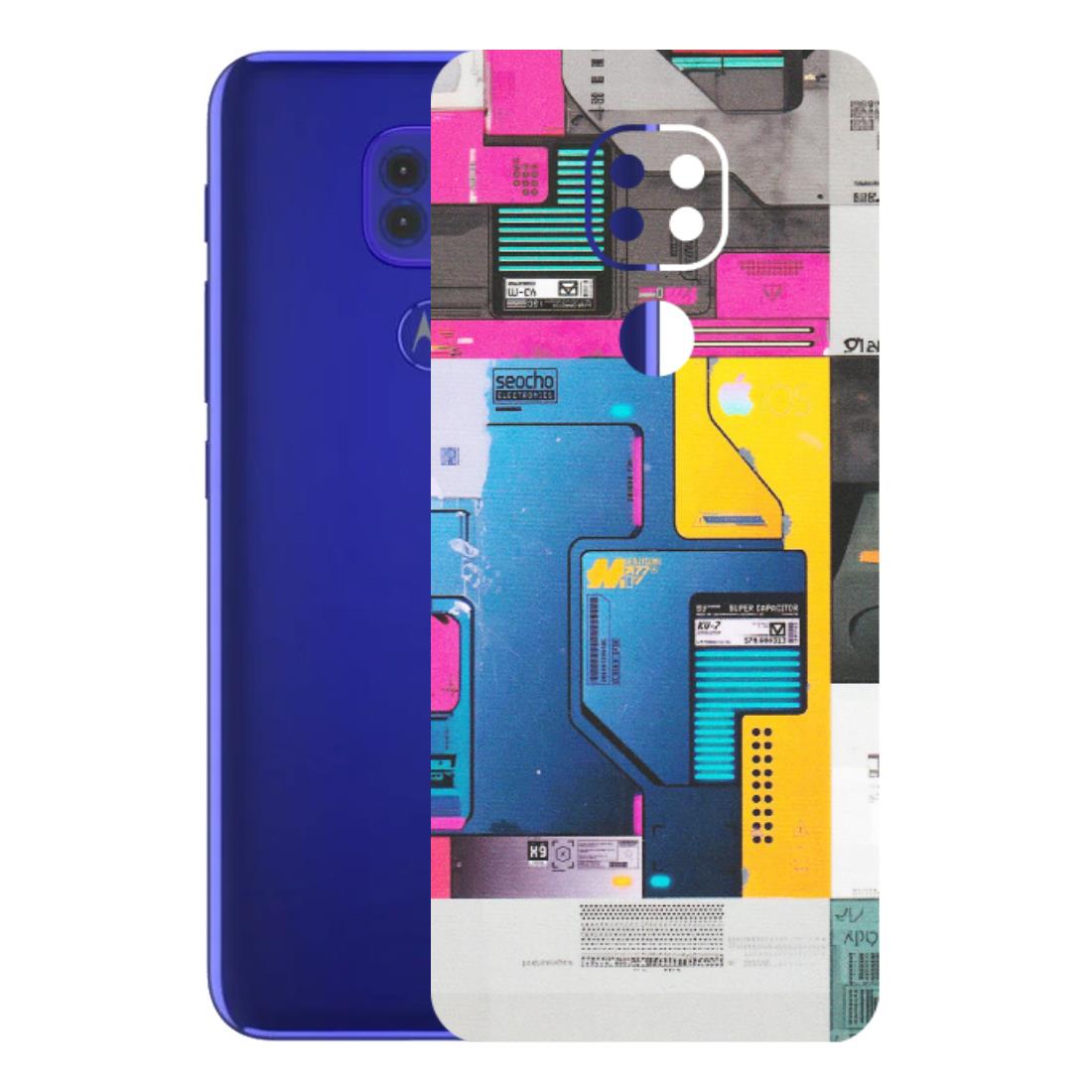 Motorola Phone Skins (All Models) - Colourfull Motherboard Internals - Matte Finish (M-55) Motorola Moto G9