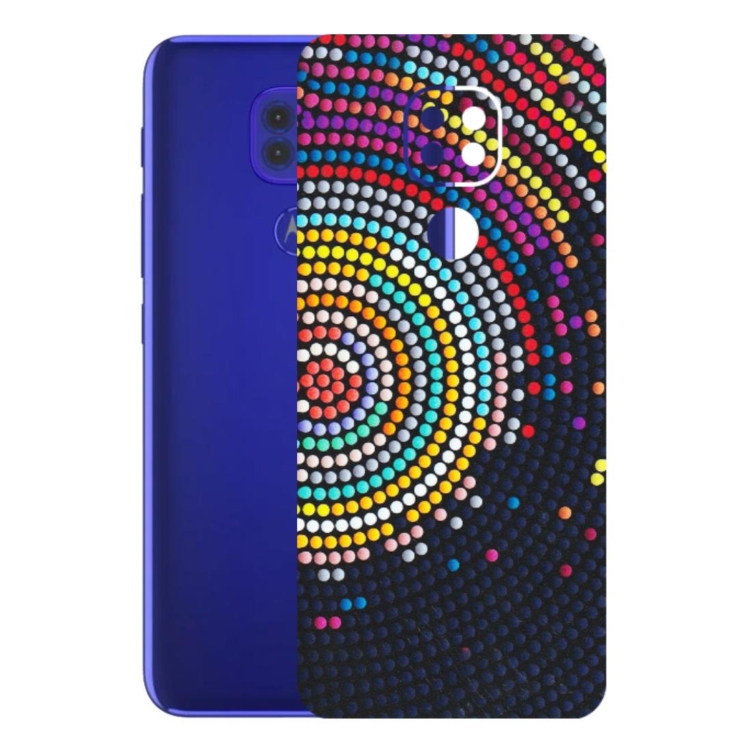 Motorola Phone Skins (All Models) - Rainbow Dot Mandala - Matte Finish (M-97) Motorola Moto G9