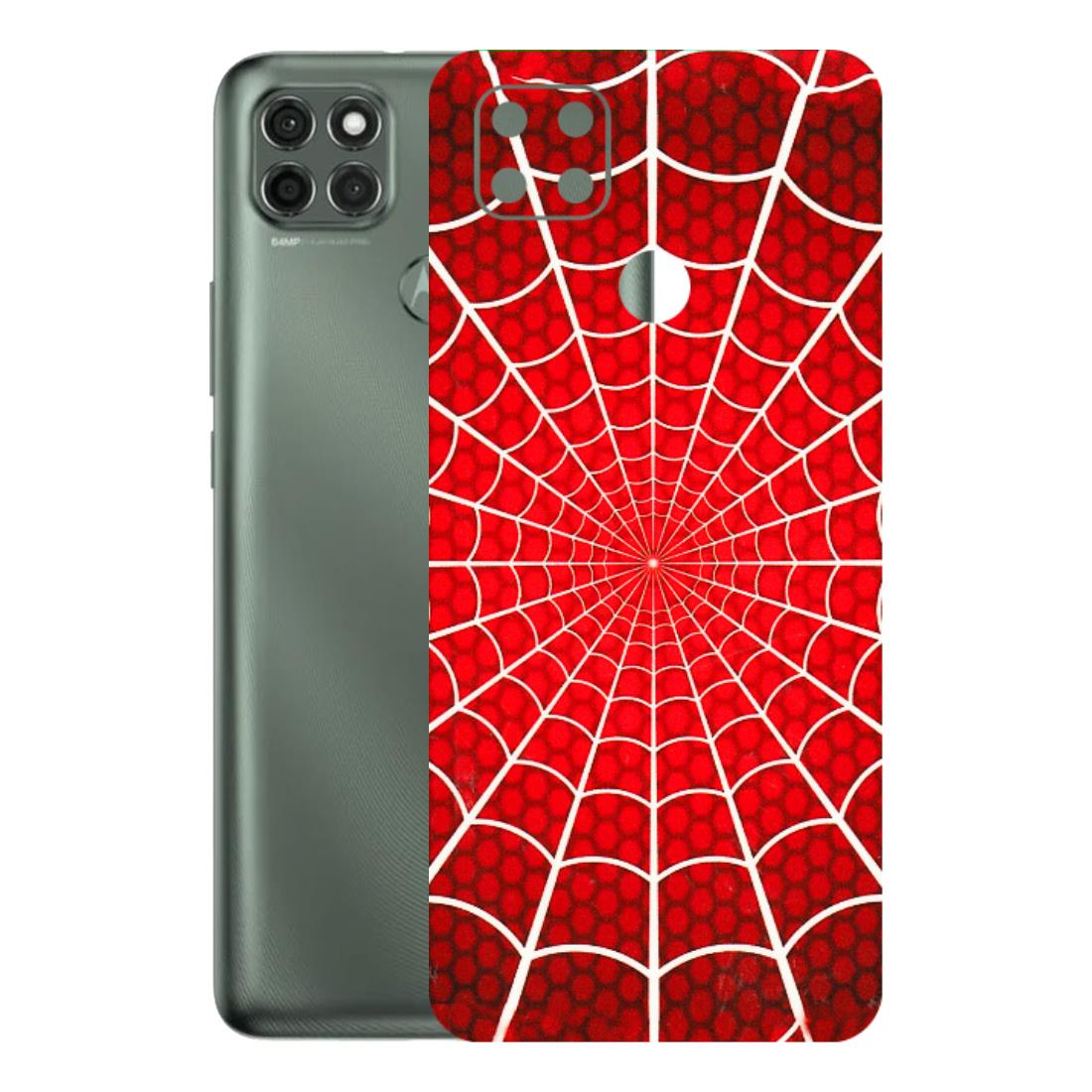 Motorola Phone Skins (All Models) - Classic Spidey Web - 3D Embossed Finish (L-115) Motorola Moto G9 Power