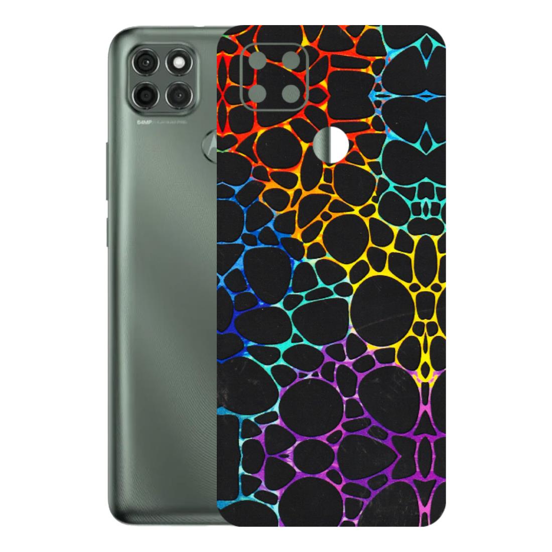 Motorola Phone Skins (All Models) - Abstract Art MultiColour - 3D Embossed Finish (L-133) Motorola Moto G9 Power