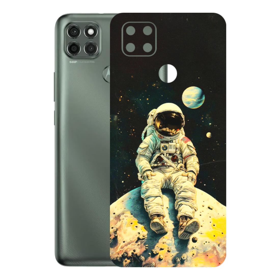 Motorola Phone Skins (All Models) - Astronaut in Space - 3D Embossed Finish (L-16) Motorola Moto G9 Power