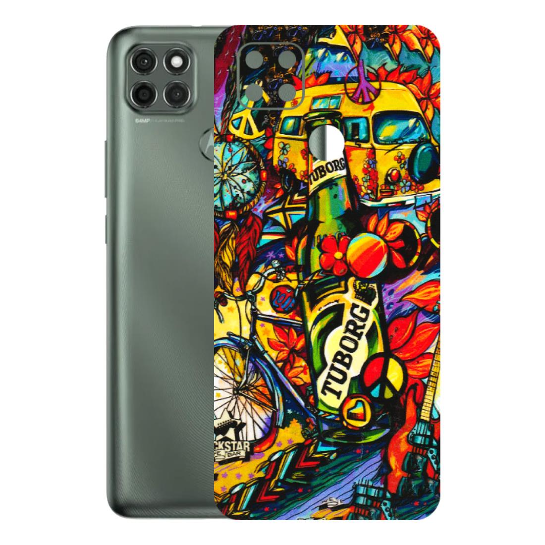 Motorola Phone Skins (All Models) - Cool Beer Bottle - 3D Embossed Finish (L-193) Motorola Moto G9 Power