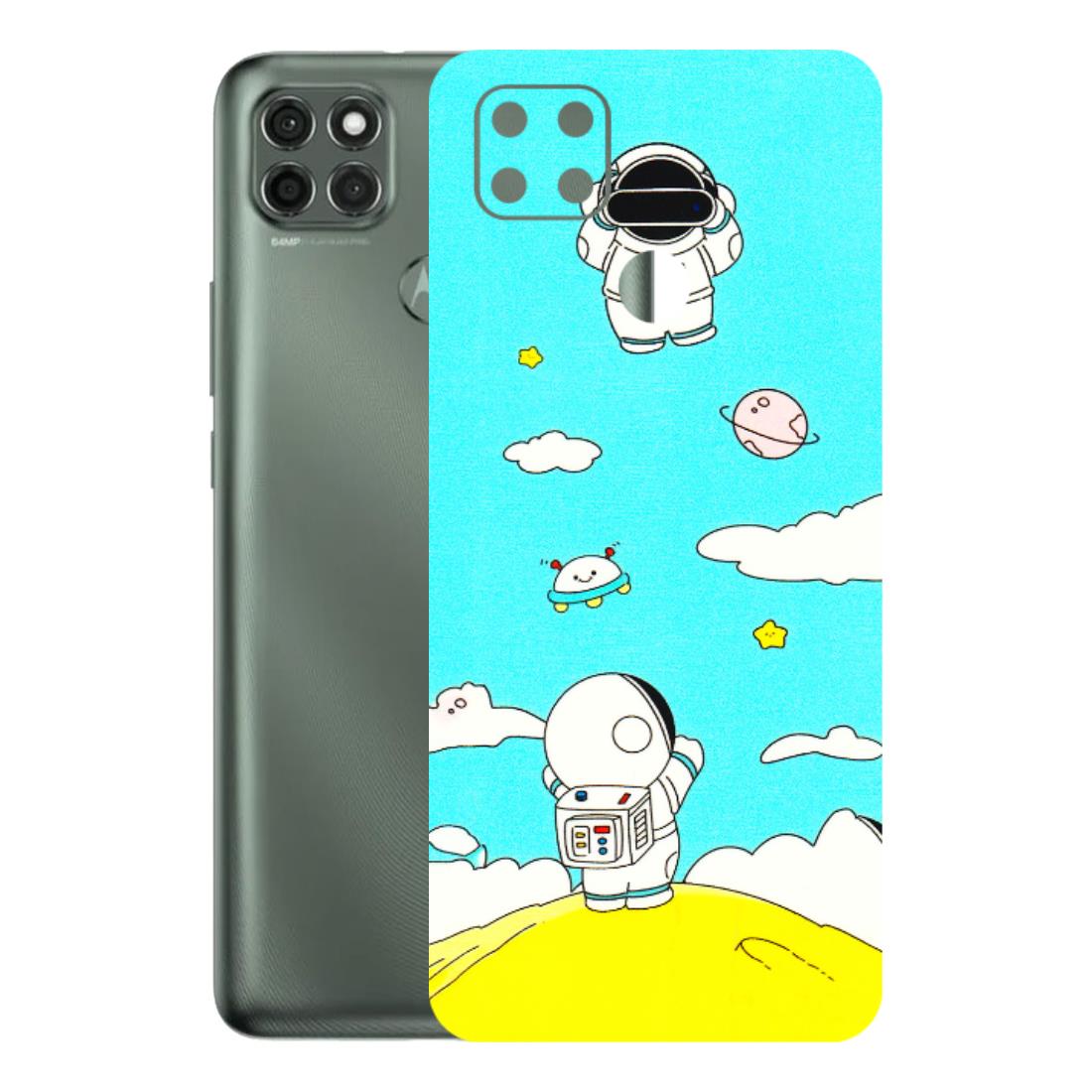 Motorola Phone Skins (All Models) - Blue Skies Astro Float - 3D Embossed Finish (L-230) Motorola Moto G9 Power